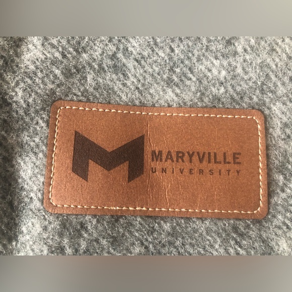 Terrytown Maryville university wool blend Buffalo check throw blanket - Picture 10 of 10